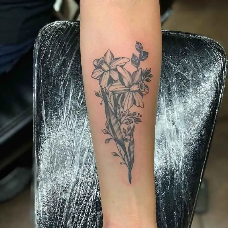 December Birth Flower Tattoo Ideas 5