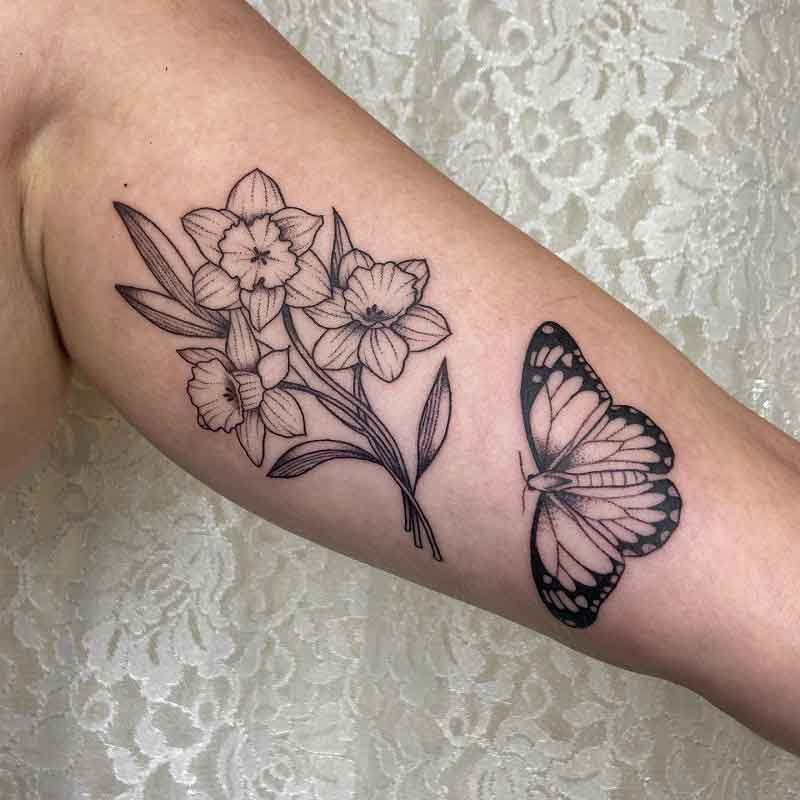 December Birth Month Flower Tattoo 1