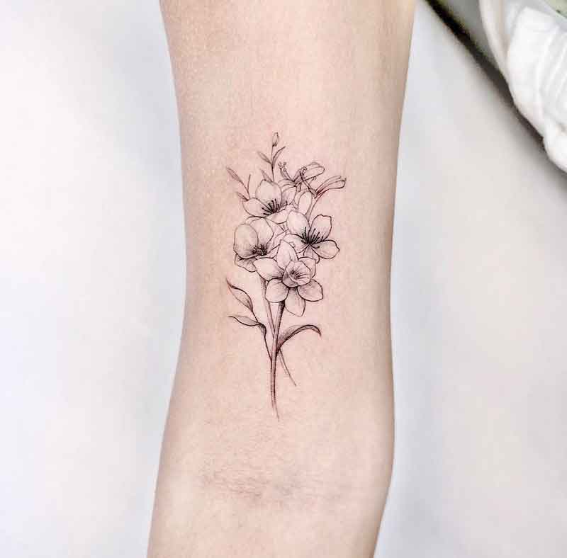 Delicate Family Birth Flower Tattoos 2