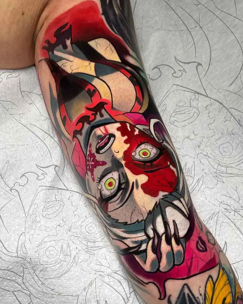 Demon Slayer Tattoo Sleeve 1