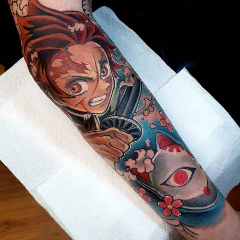 Demon Slayer Tattoo Sleeve 2