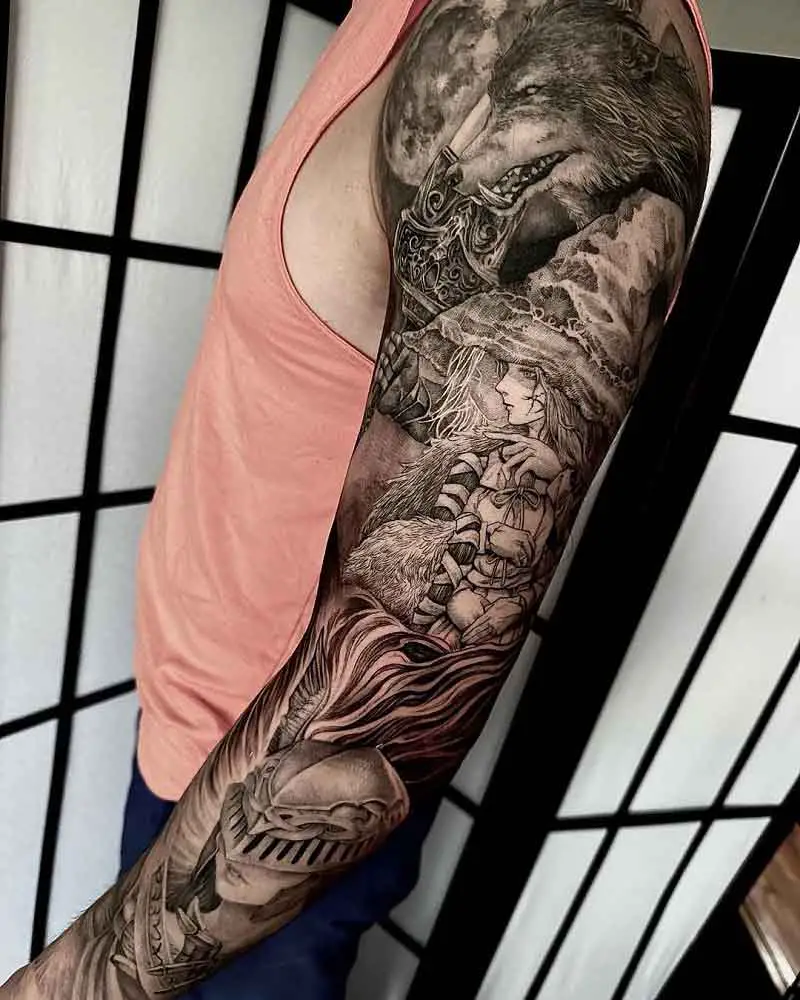 Elden Ring Tattoo Sleeve 2