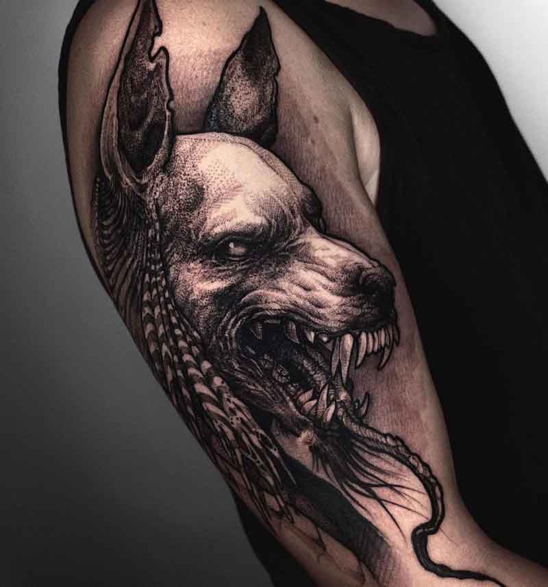 Evil Anubis Tattoo 1