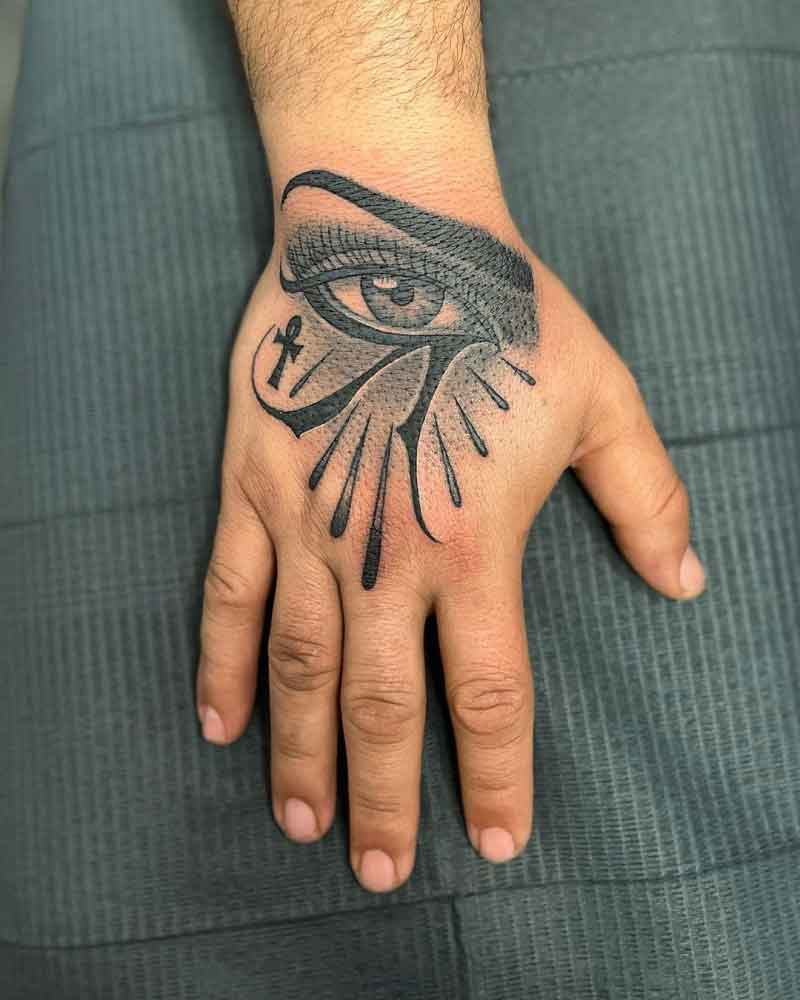 Eye Of Horus Hand Tattoo 2