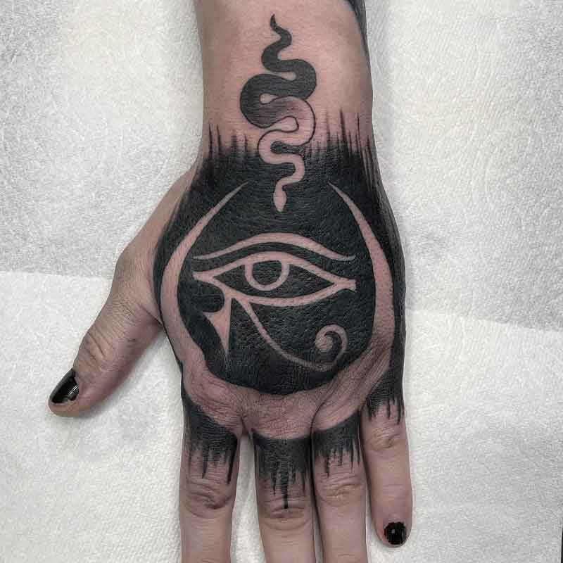 Eye Of Horus Hand Tattoo 3