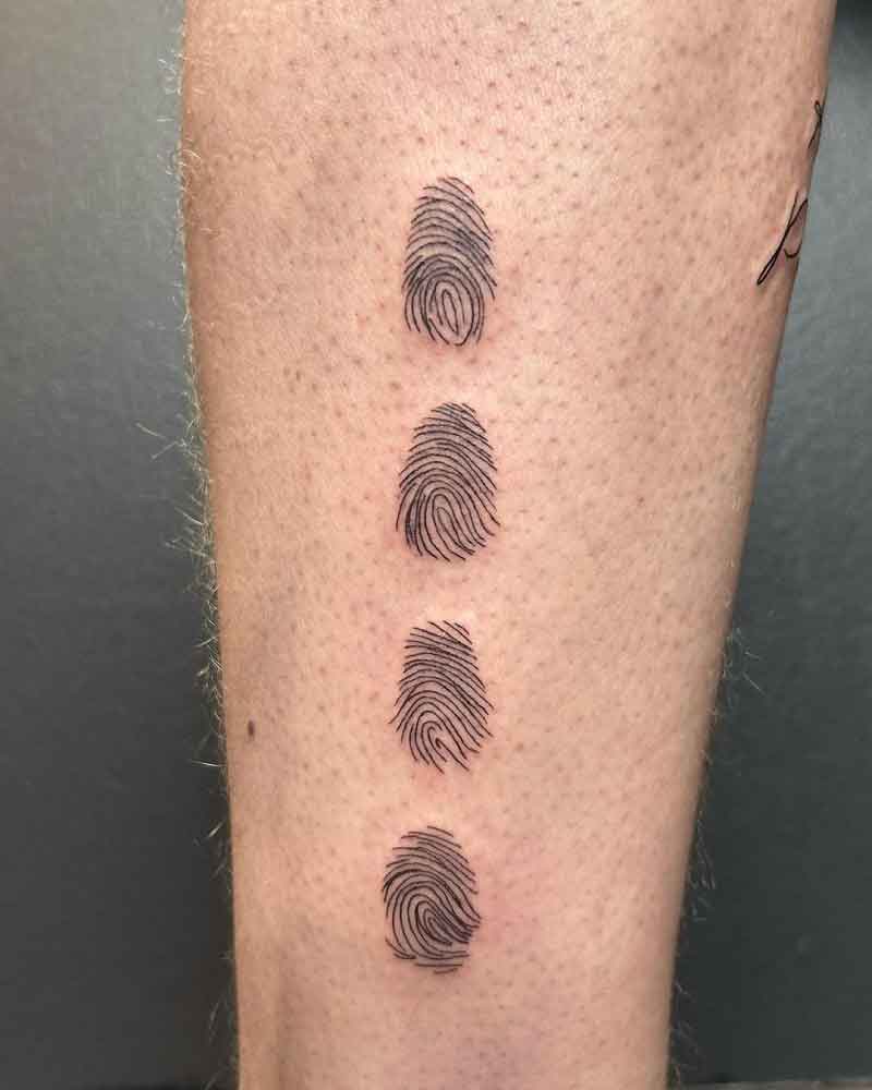 Family Fingerprint Tattoo Designs 4