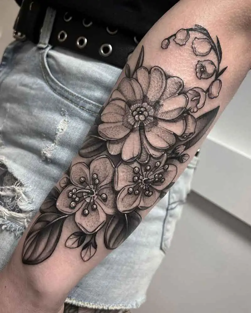 February Birth Flower Tattoo Ideas 2