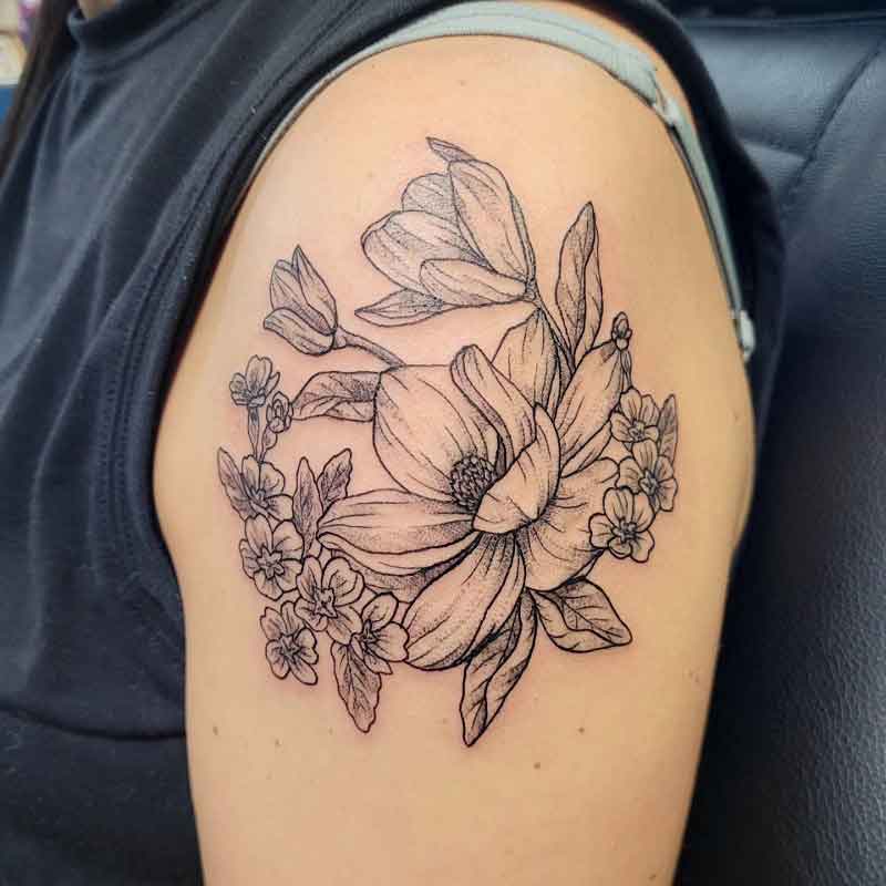 February Birth Flower Tattoo Ideas 4