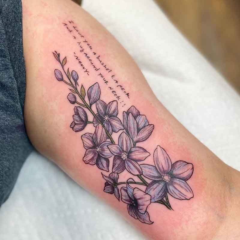 February Birth Month Flower Tattoo 2