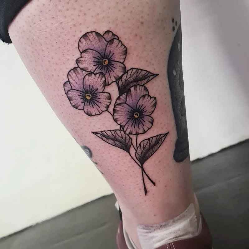 February Birth Month Flower Tattoo 4