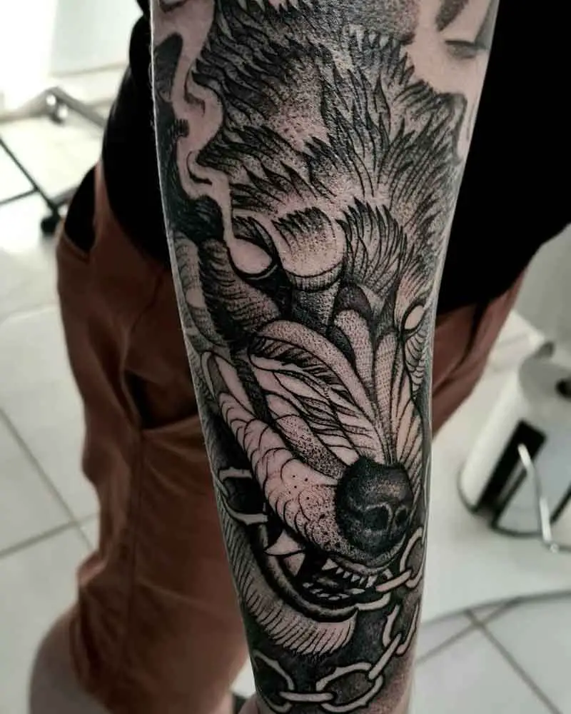 Fenrir Tattoo Designs 5