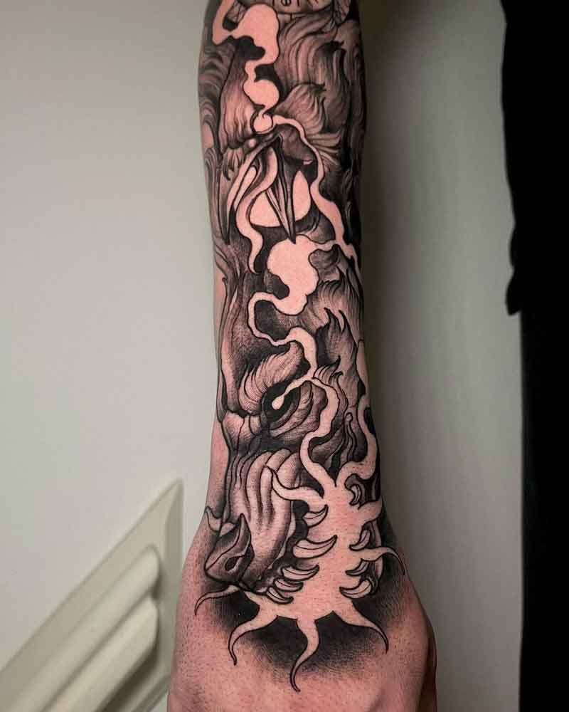 Fenrir Tattoo Sleeve 5