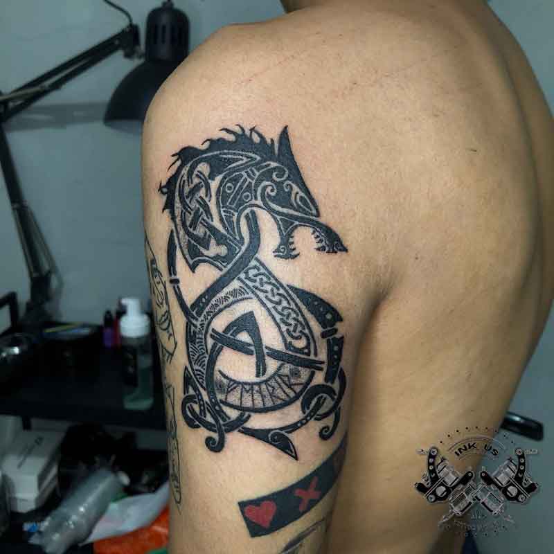 Fenrir Wolf Tattoo 3