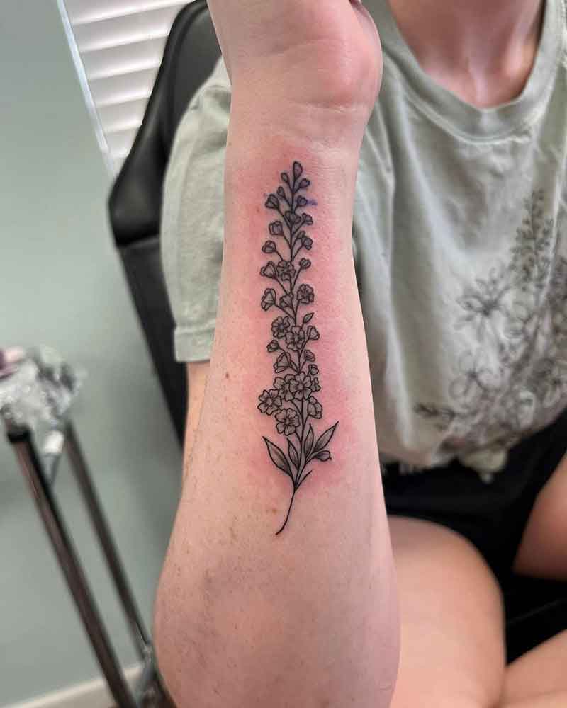 Gemini Birth Flower Tattoo 3