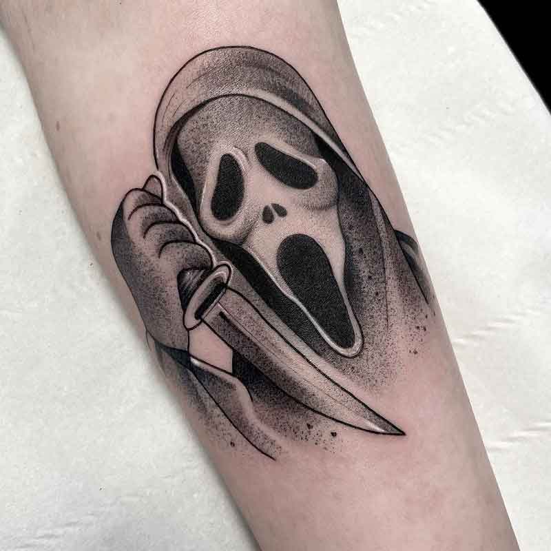 Ghostface Tattoo Drawing 1