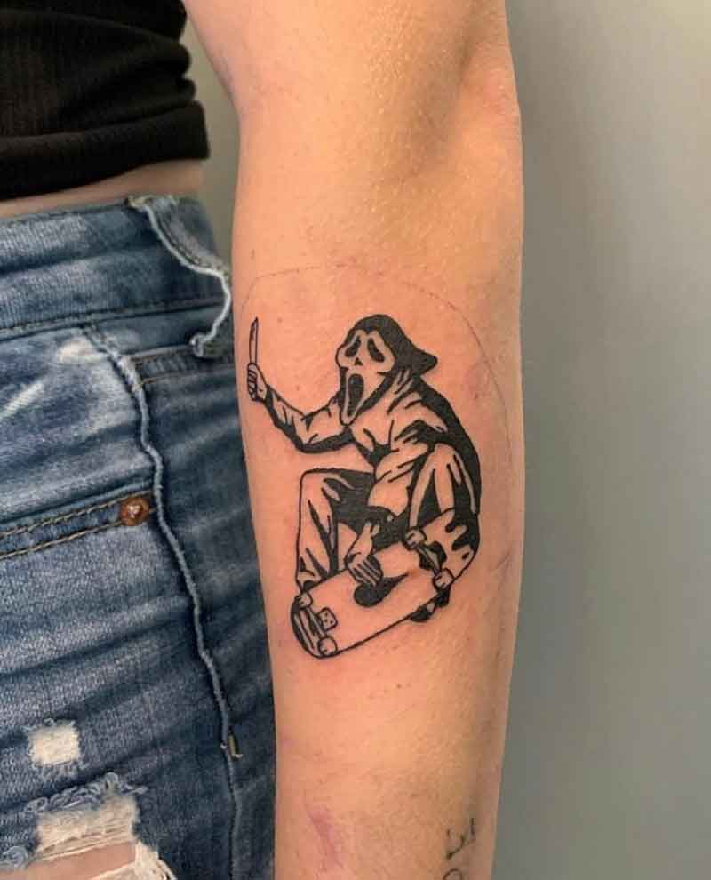 Ghostface Tattoo Small 2