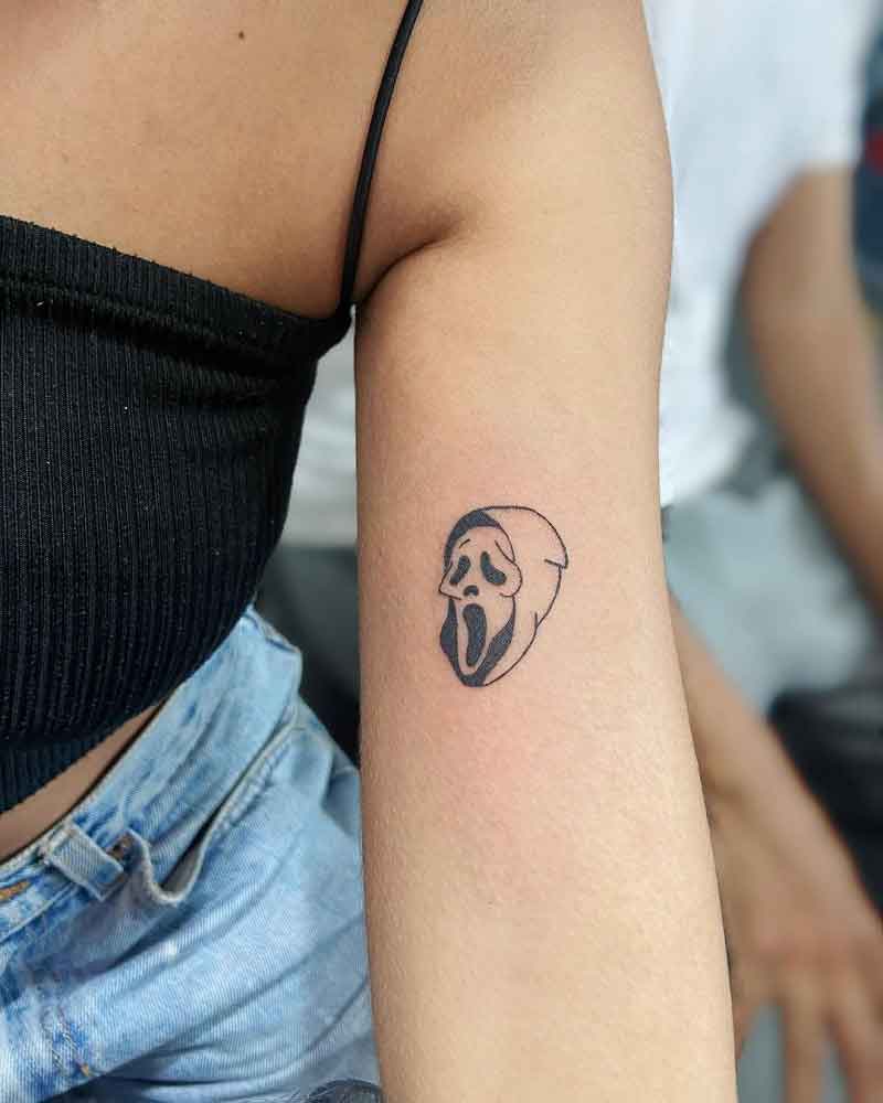 Ghostface Tattoo Small 3