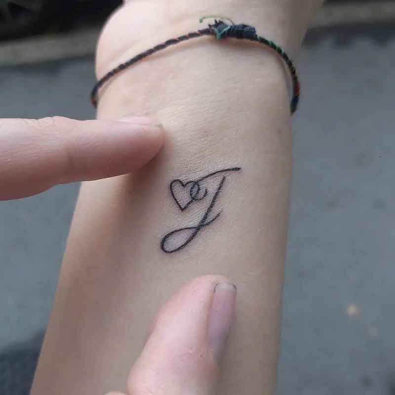 Heart With Initials Tattoo 1