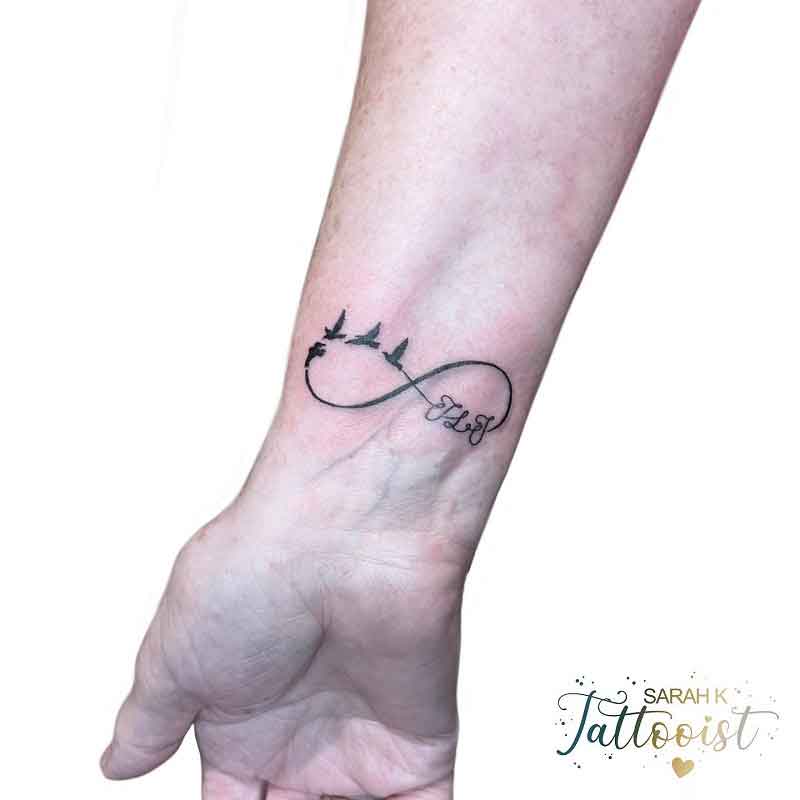 Infinity Tattoo With Initials 1