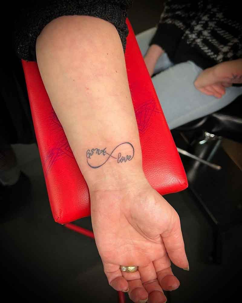 Infinity Tattoo With Initials 3