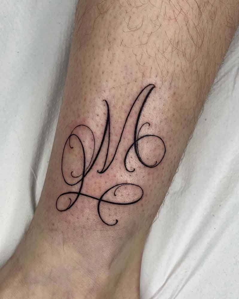 Intertwined Initial Tattoos 2