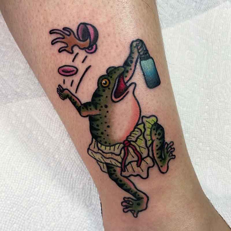 Japanese Frog Tattoo Flash 2