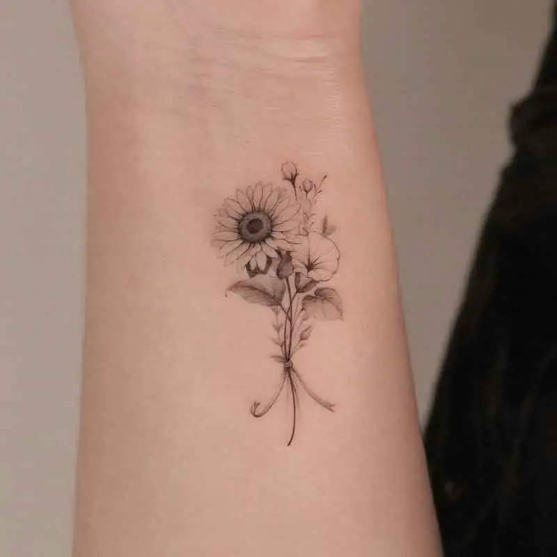 Leo Birth Flower Tattoo 2