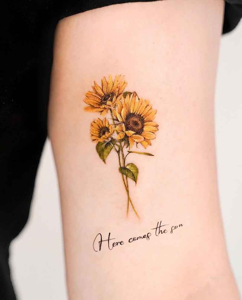 Leo Birth Flower Tattoo 3