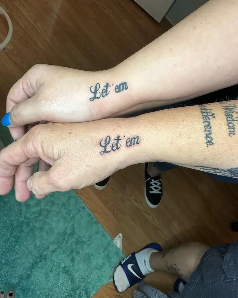 Let Them Hand Tattoo 4