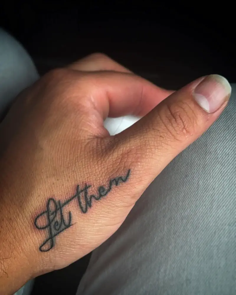 Let Them Hand Tattoo 5
