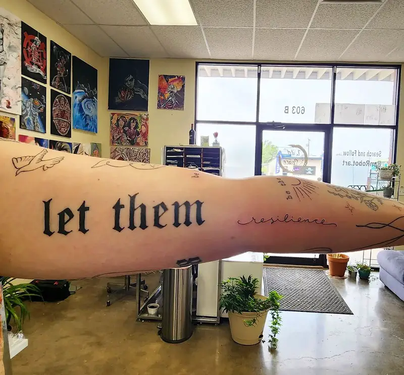 Let Them Tattoo Fonts 4