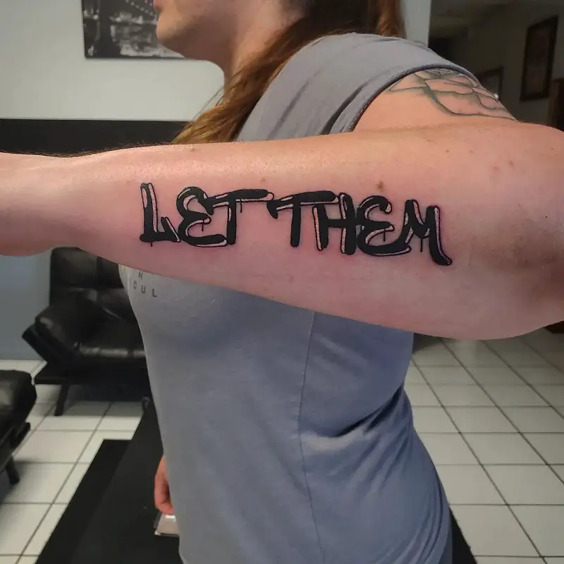 Let Them Tattoo Stencil 2