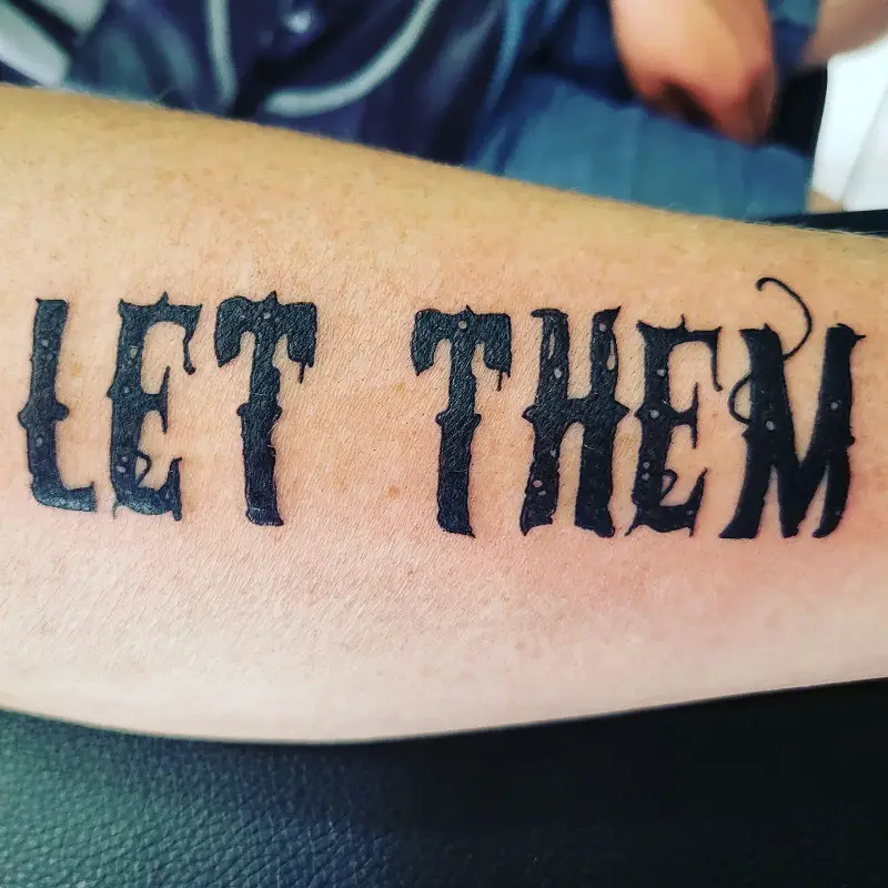 Let Them Tattoo Stencil 4