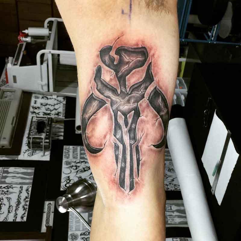 Mandalorian Symbol Tattoo 3