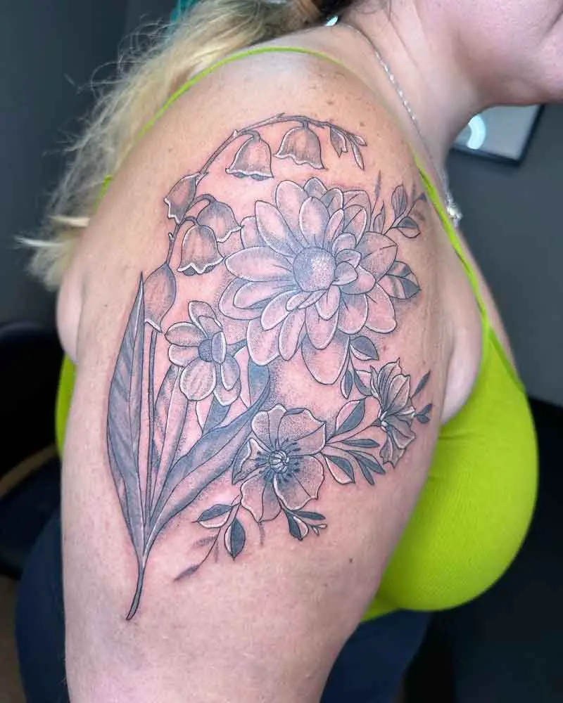 May And September Birth Flower Tattoo 1