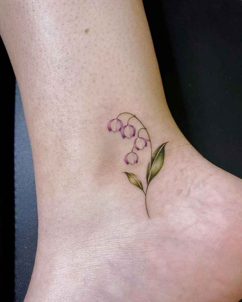 May Birth Flower Lily Of The Valley Tattoo 2