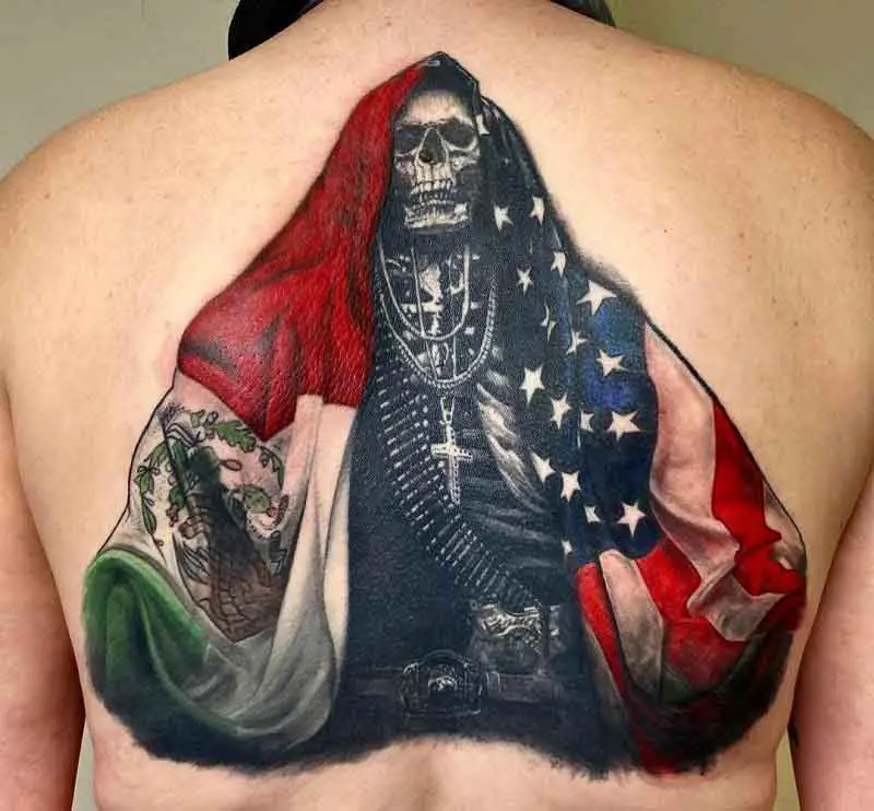 Mexican Flag Tattoo 1