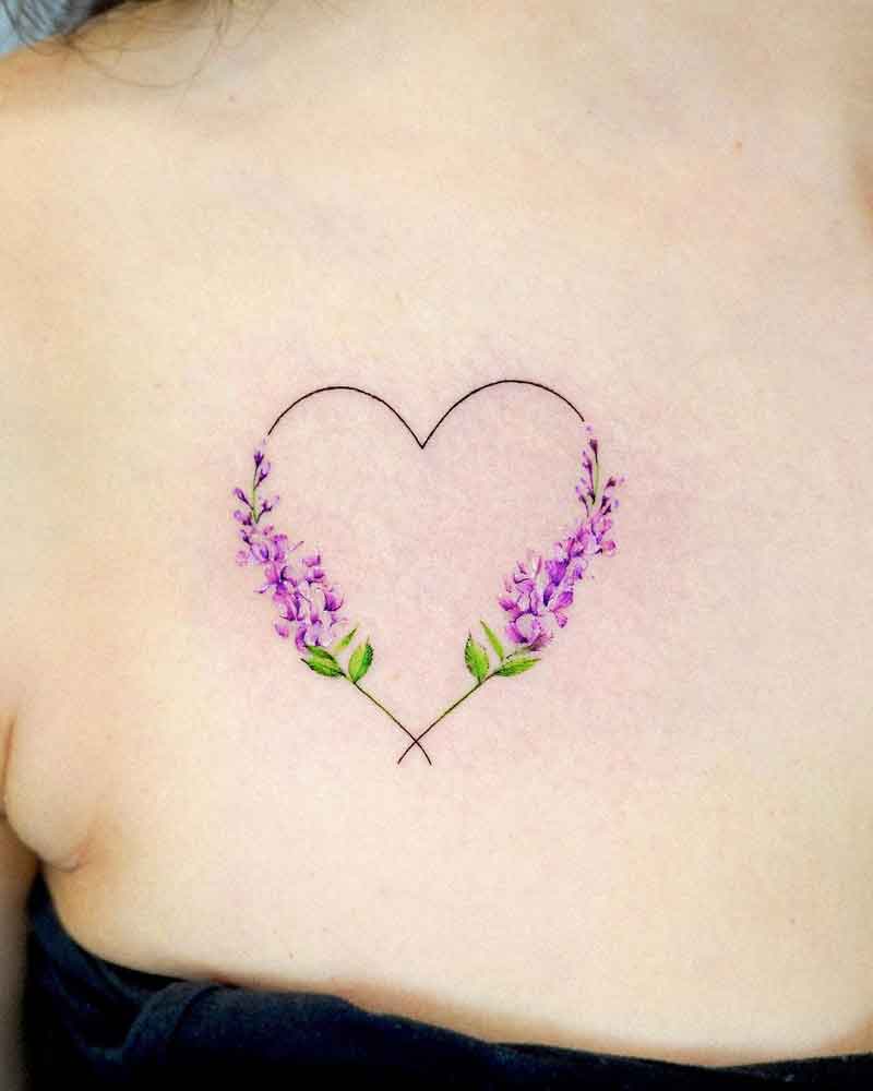 Minimalist Wisteria Tattoo 5