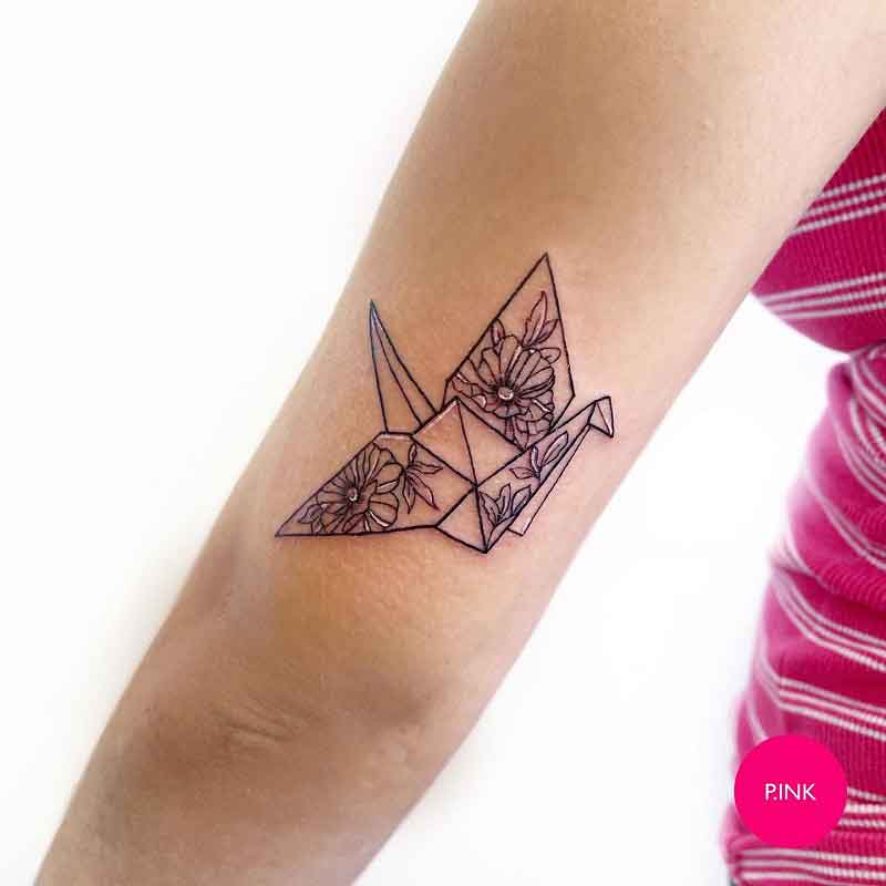 Origami Crane Tattoo 1