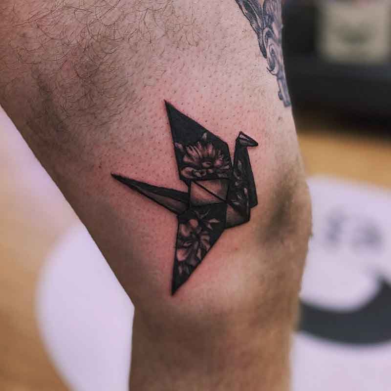 Origami Crane Tattoo 2