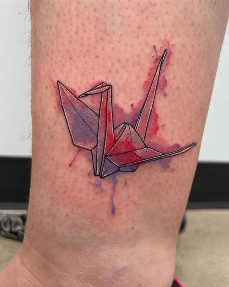 Origami Crane Tattoo 5