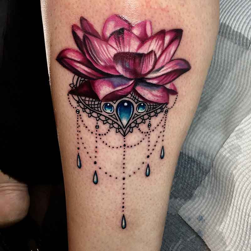 Realism Lotus Flower Tattoo 2