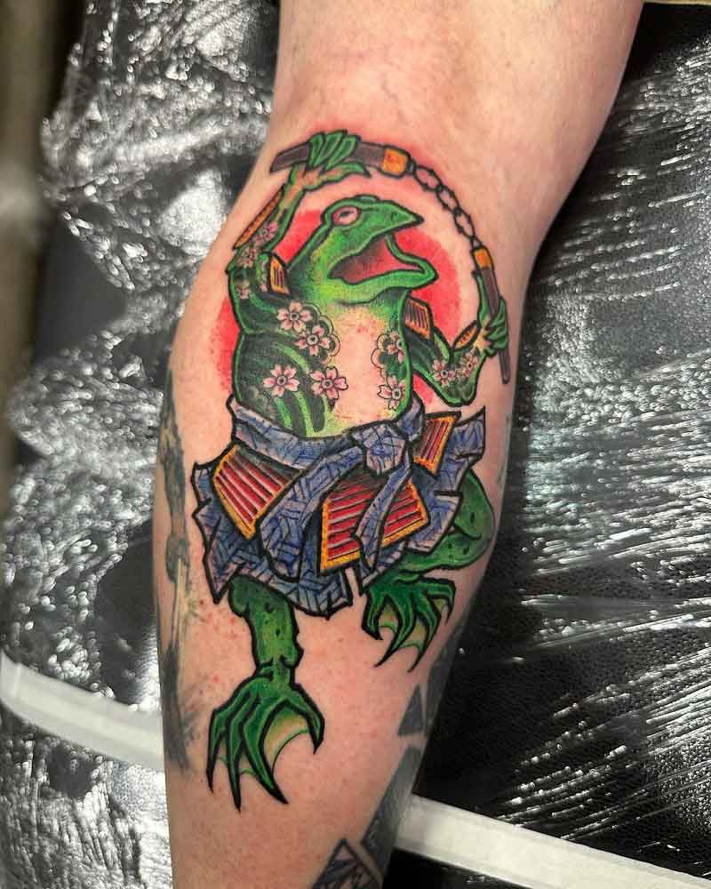 Samurai Japanese Frog Tattoo 1