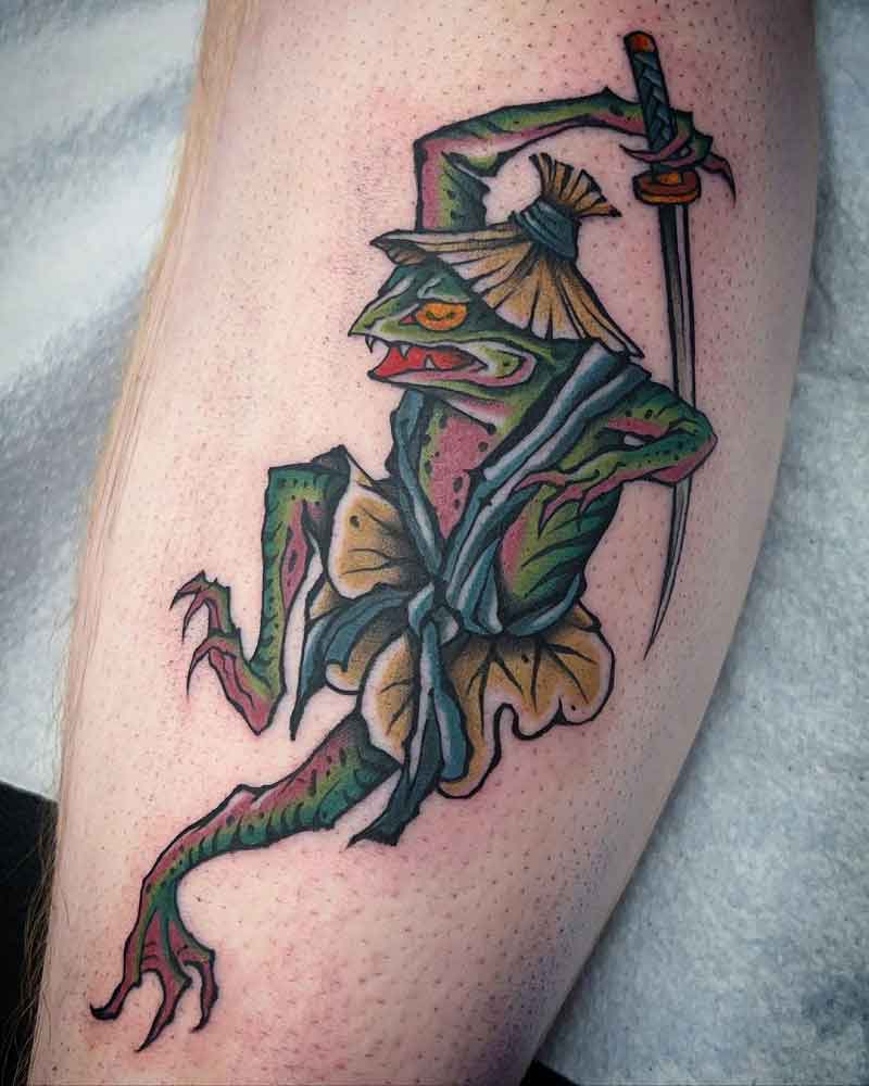 Samurai Japanese Frog Tattoo 4
