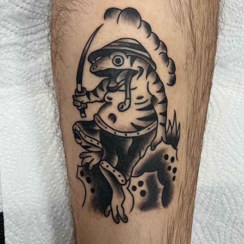 Samurai Japanese Frog Tattoo 5