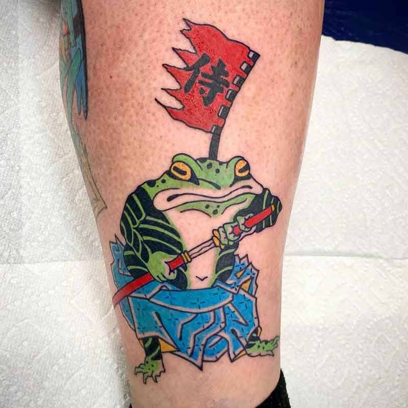 Samurai Japanese Frog Tattoo 7