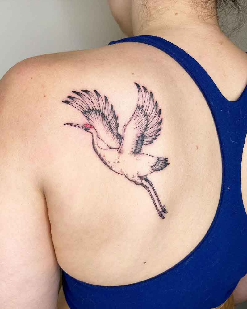 Sandhill Crane Tattoo 3