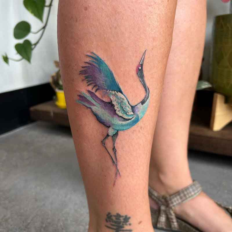 Sandhill Crane Tattoo 4