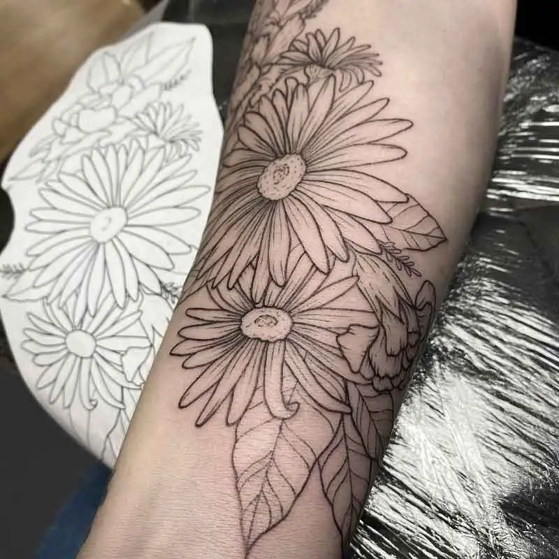 September Birth Flower Tattoo Ideas 1