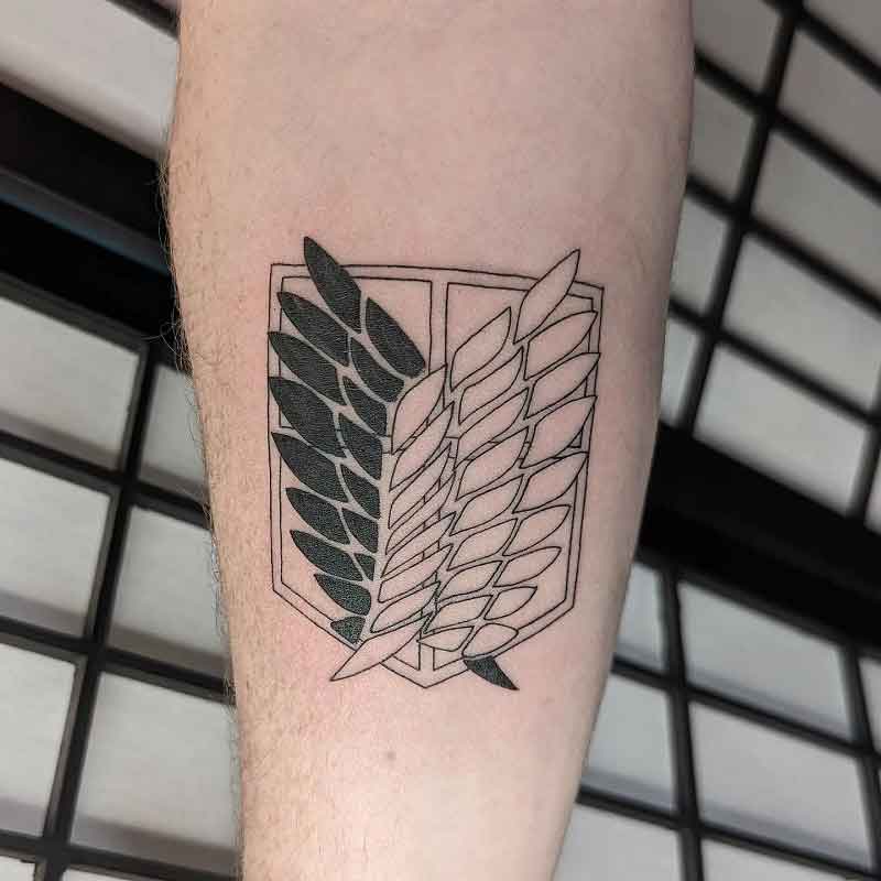 Simple Attack On Titan Tattoo 2